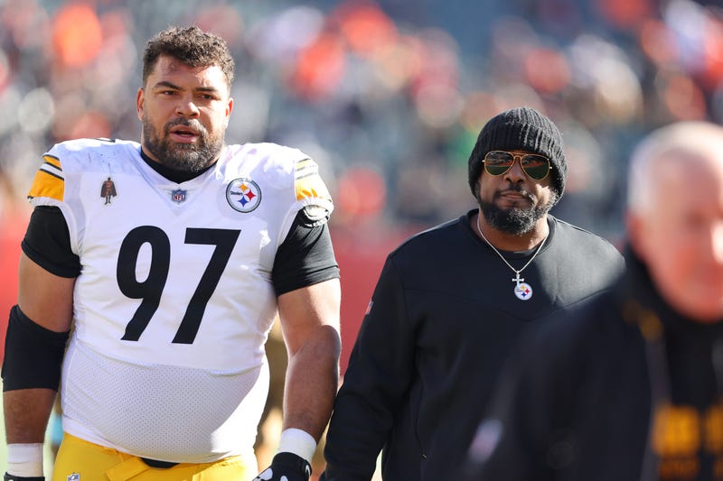 Cam Heyward with Mike Tomlin