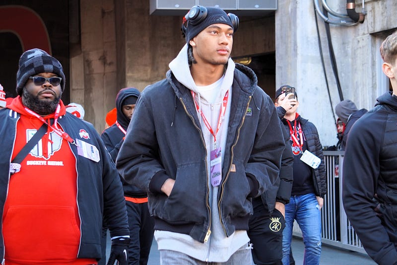 Chris Henry Jr. was at Ohio Stadium to watch the Ohio State Buckeyes take on the Michigan Wolverines in an NCAA football game on Saturday Nov. 30, 2024. © Lori Schmidt / Columbus Dispatch / USA TODAY NETWORK via Imagn Images