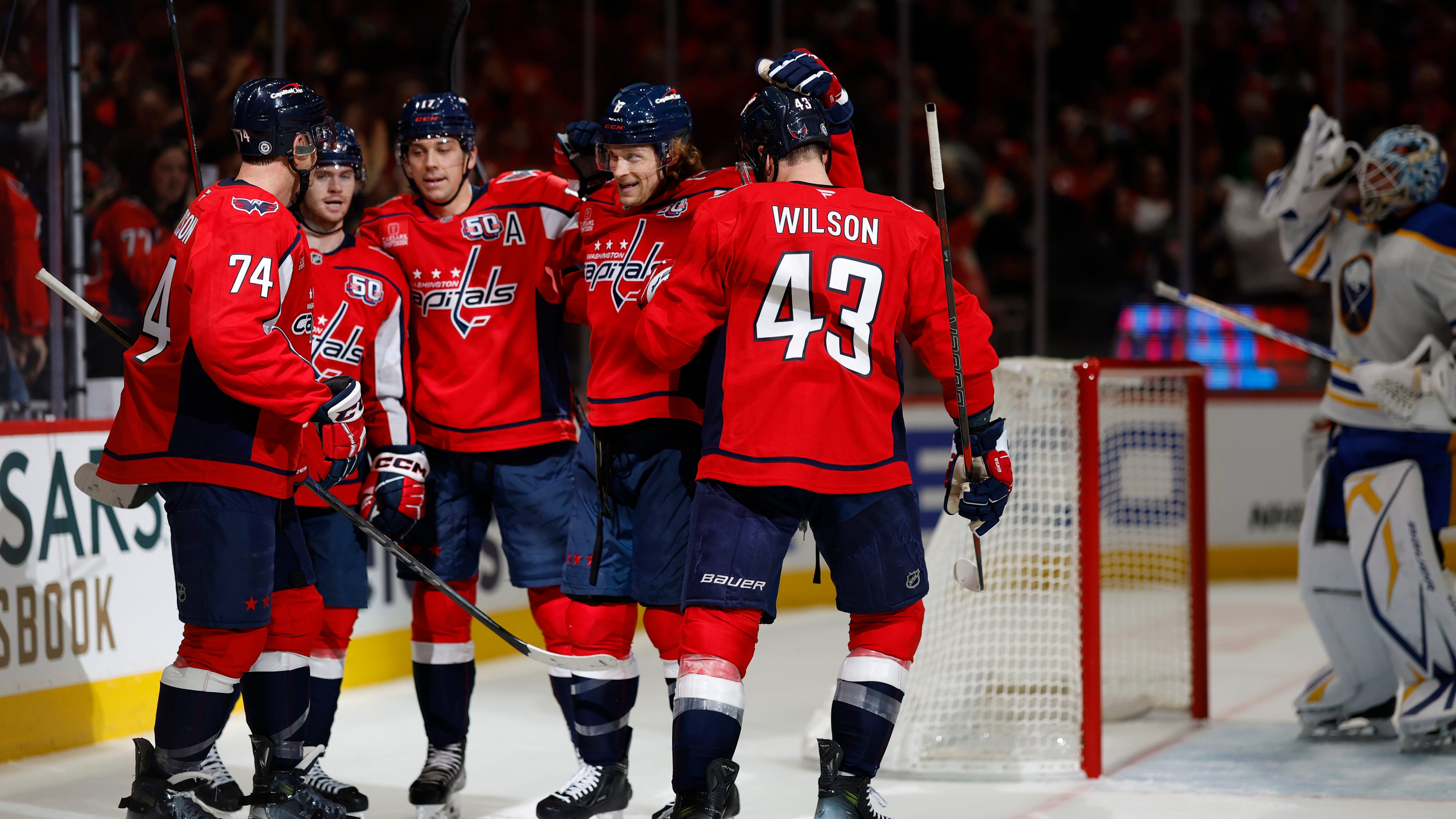 Sabres' losing streak continues in loss to Capitals