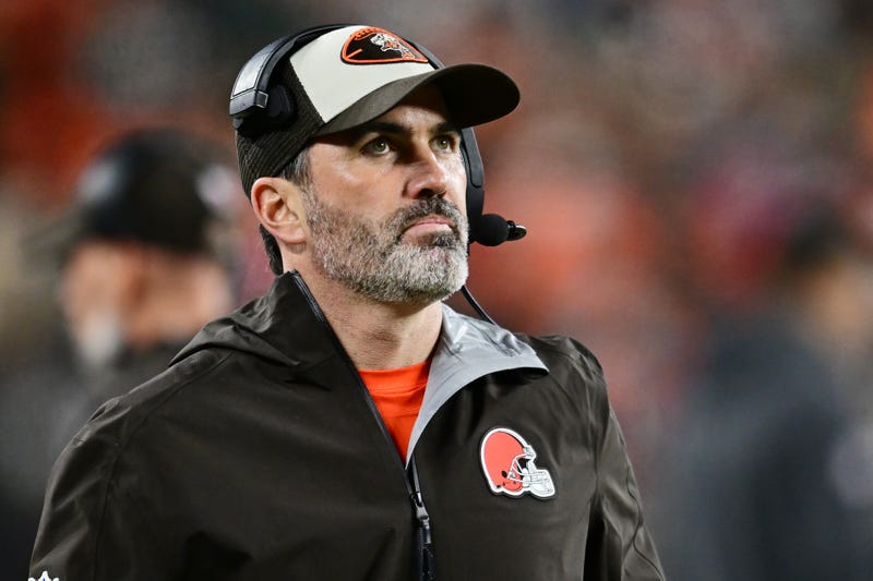Dec 29, 2024; Cleveland, Ohio, USA; Cleveland Browns head coach Kevin Stefanski looks on during the second half against the Miami Dolphins at Huntington Bank Field.