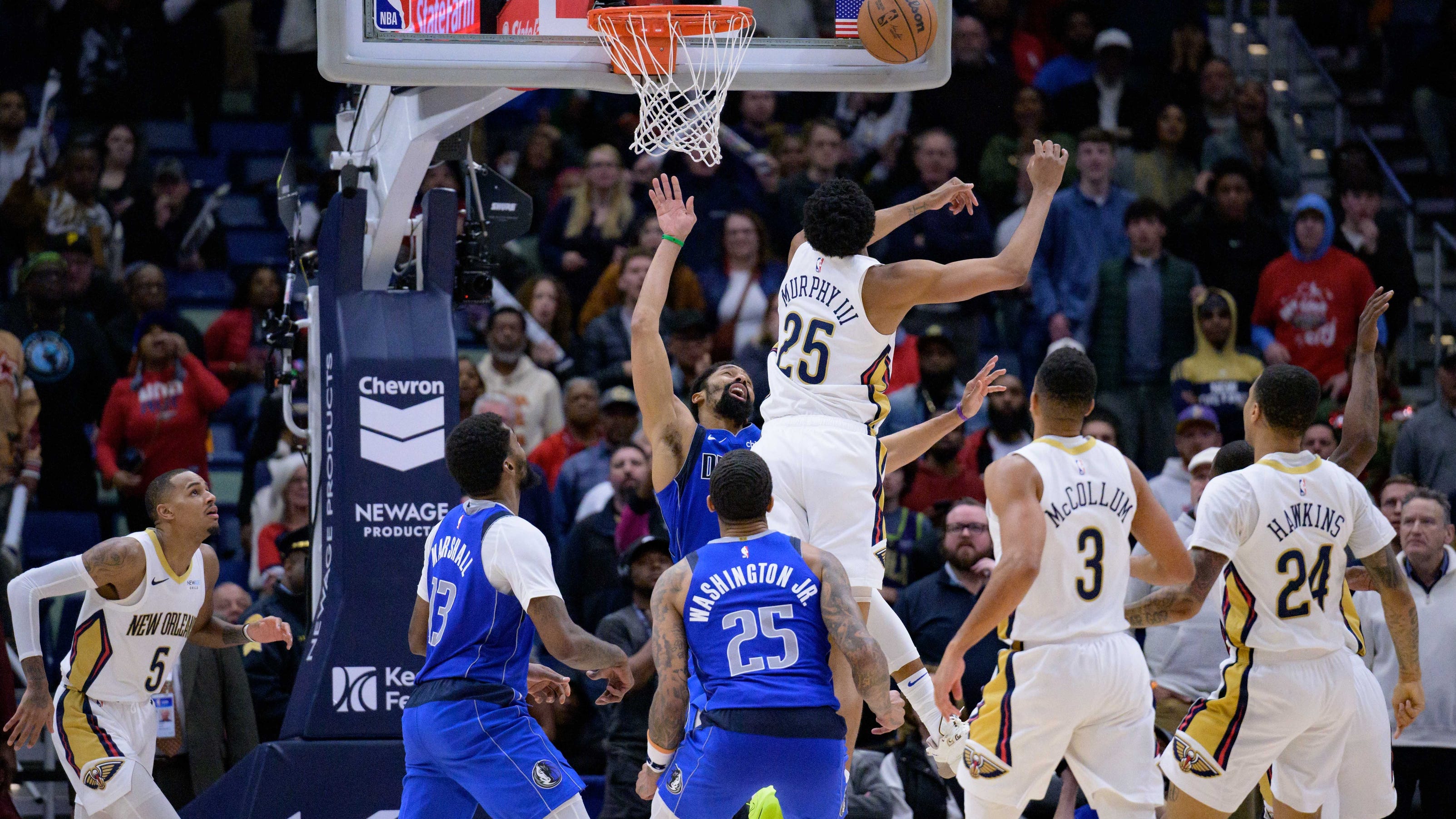 Trey Murphy's game-saving block leads Pelicans over Mavericks, 2nd straight win