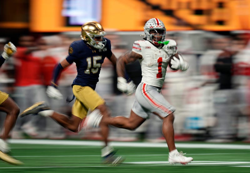 Quinshon Judkins running vs Notre Dame
