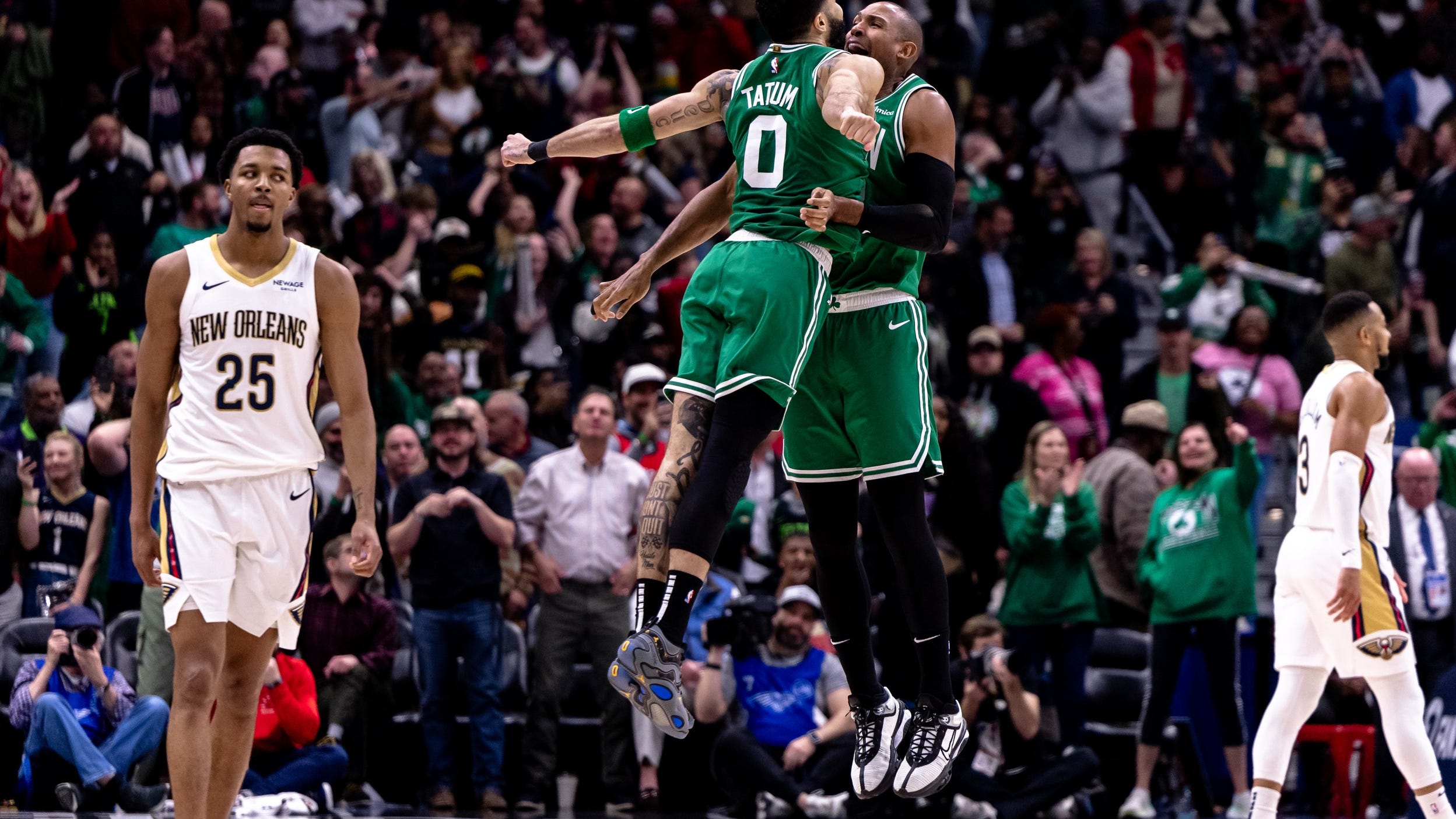 Jayson Tatum hits buzzer beater in 118-116 victory over Pelicans