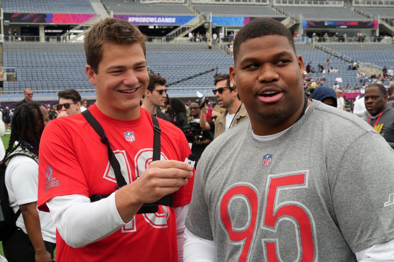 Drake Maye and Quinnen Williams
