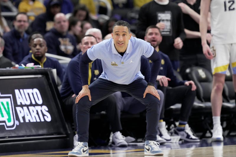 Marquette head coach Shaka Smart is shown during the second half of their game Tuesday, February11, 2025 at Fiserv Forum in Milwaukee, Wisconsin. Marquette beat DePaul 68-58.