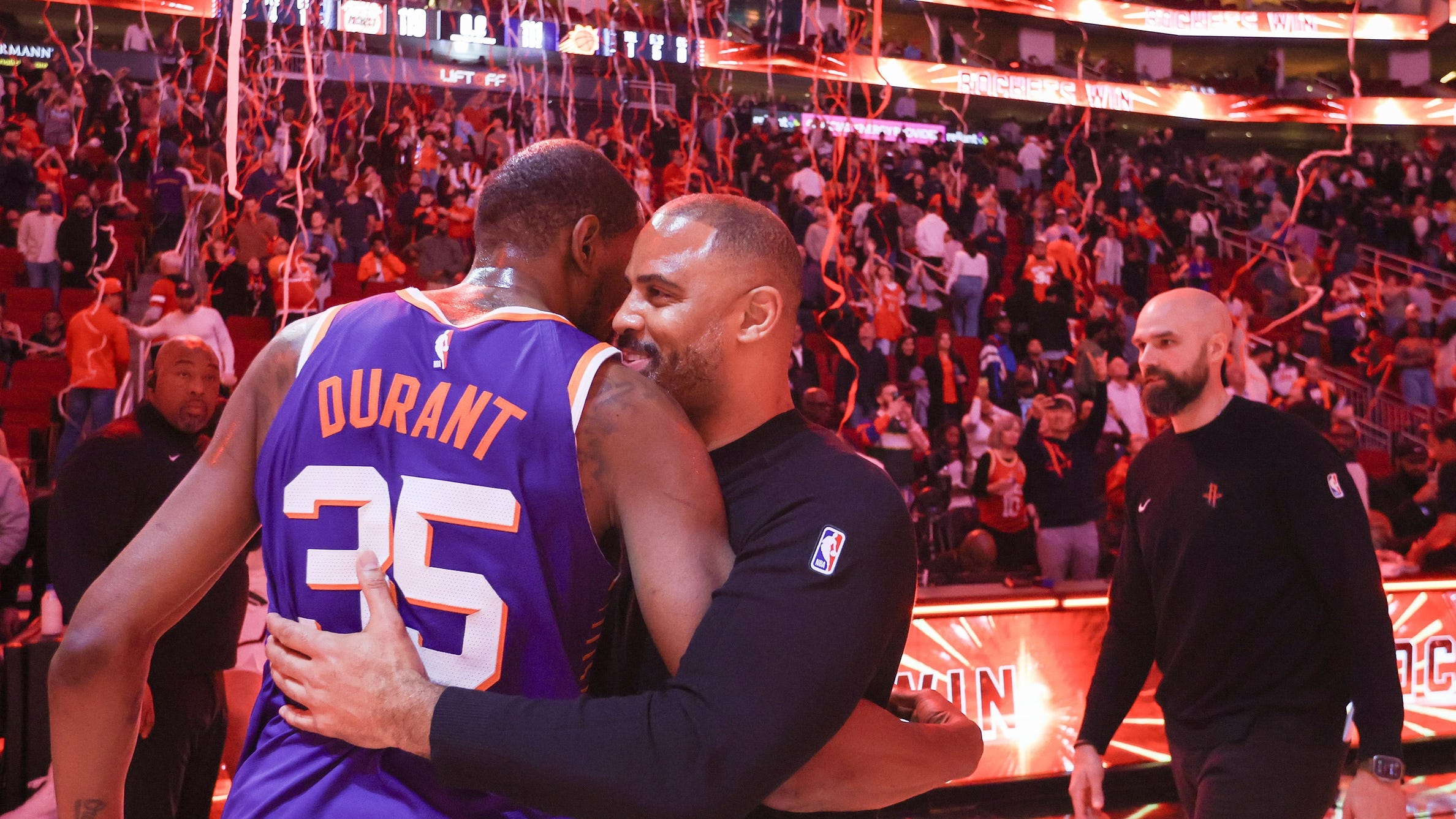 Does extending Ime Udoka increase the Rockets' chances in the Kevin Durant sweepstakes?