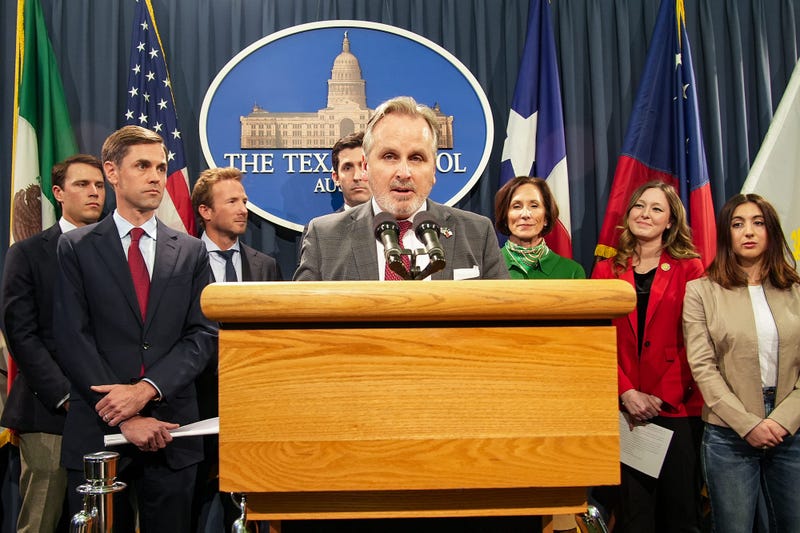 Sen. Bryan Hughes and other lawmakers gathered for a press conference on Tuesday, Feb. 26, 2025, to speak about the upcoming set of bills aimed at revamping Texans' diets as part of the 'Make Texas Healthy Again' initiative.