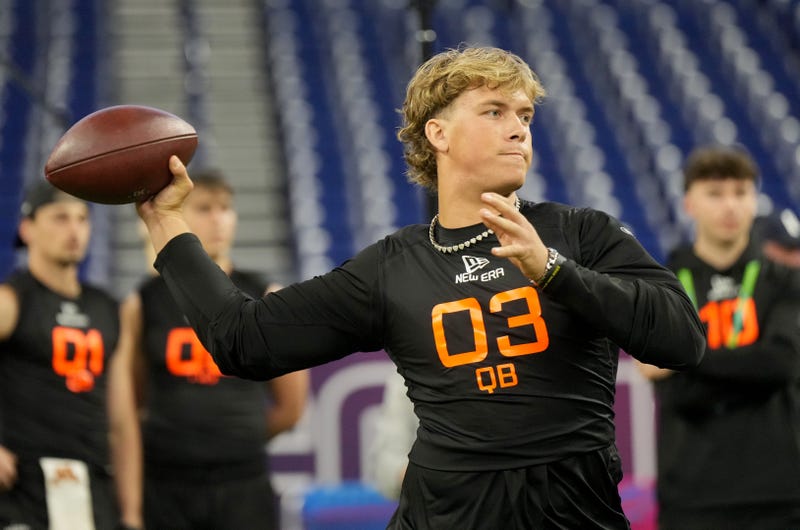 Jaxson Dart at the NFL Combine