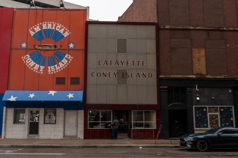 Outside of Lafayette Coney Island