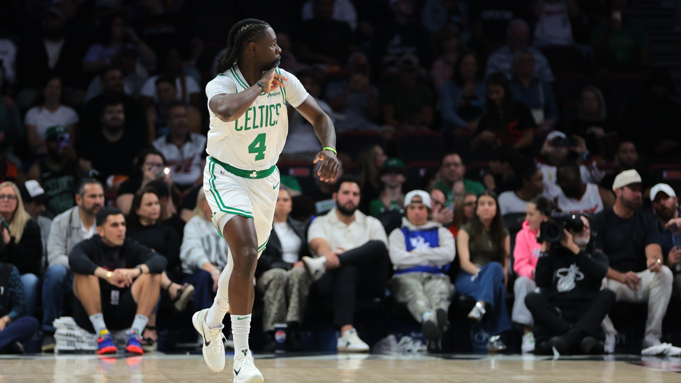 It’s only fitting that Jrue Holiday helps officially send the Celtics to the playoffs