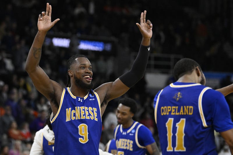 McNeese celebrates upset in NCAA Tournament