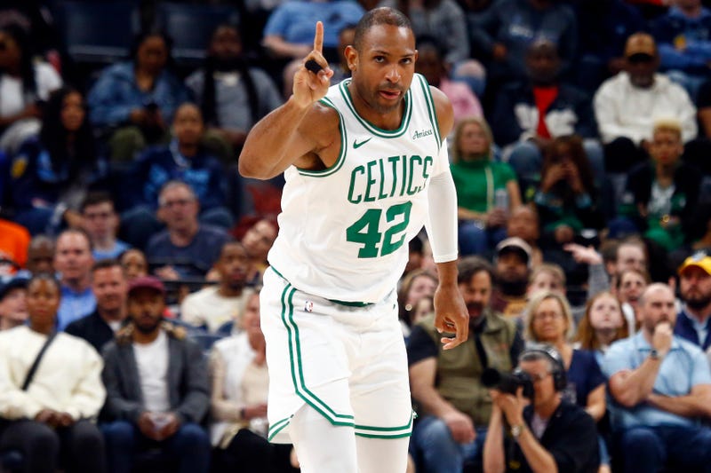 Boston Celtics center Al Horford (42) reacts after a basket during the fourth quarter against the Memphis Grizzlies at FedExForum.