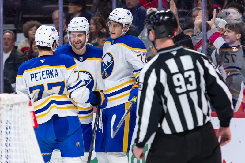JJ Peterka, Mattias Samuelsson & Tage Thompson