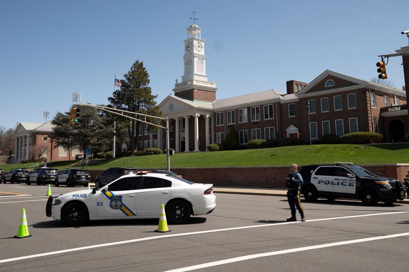Emergency responders on the scene at Fort Lee High School April 8, 2025.
