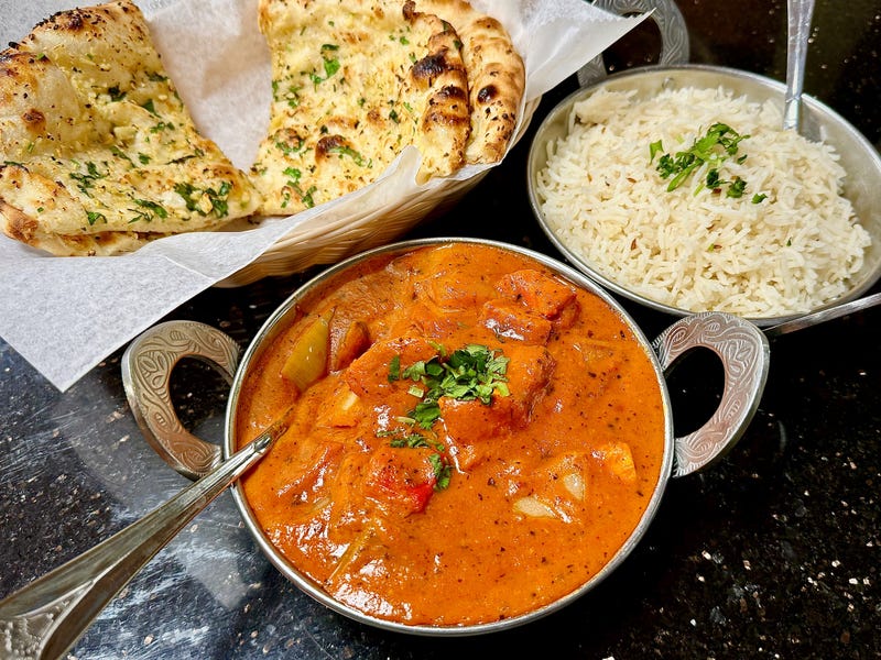 Tikka Masala is seen at an Indian restaurant