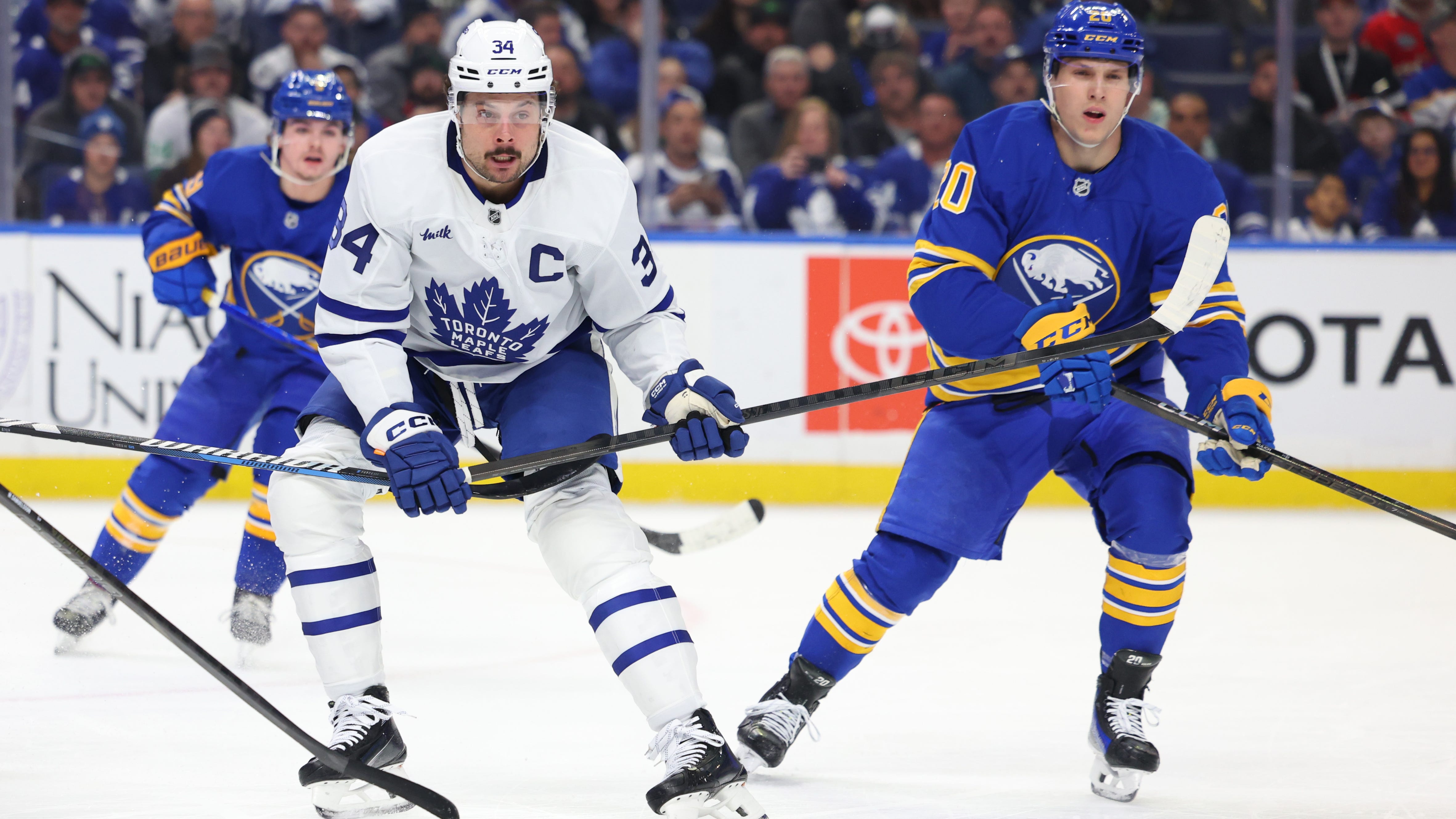 NHL moves up start times for Sabres' weekend home-and-home with Maple Leafs