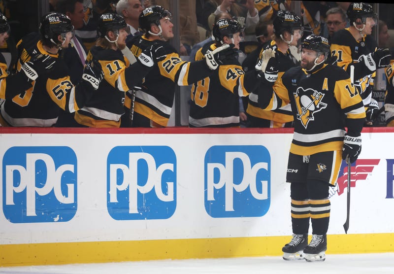 Bryan Rust in the goal scoring line