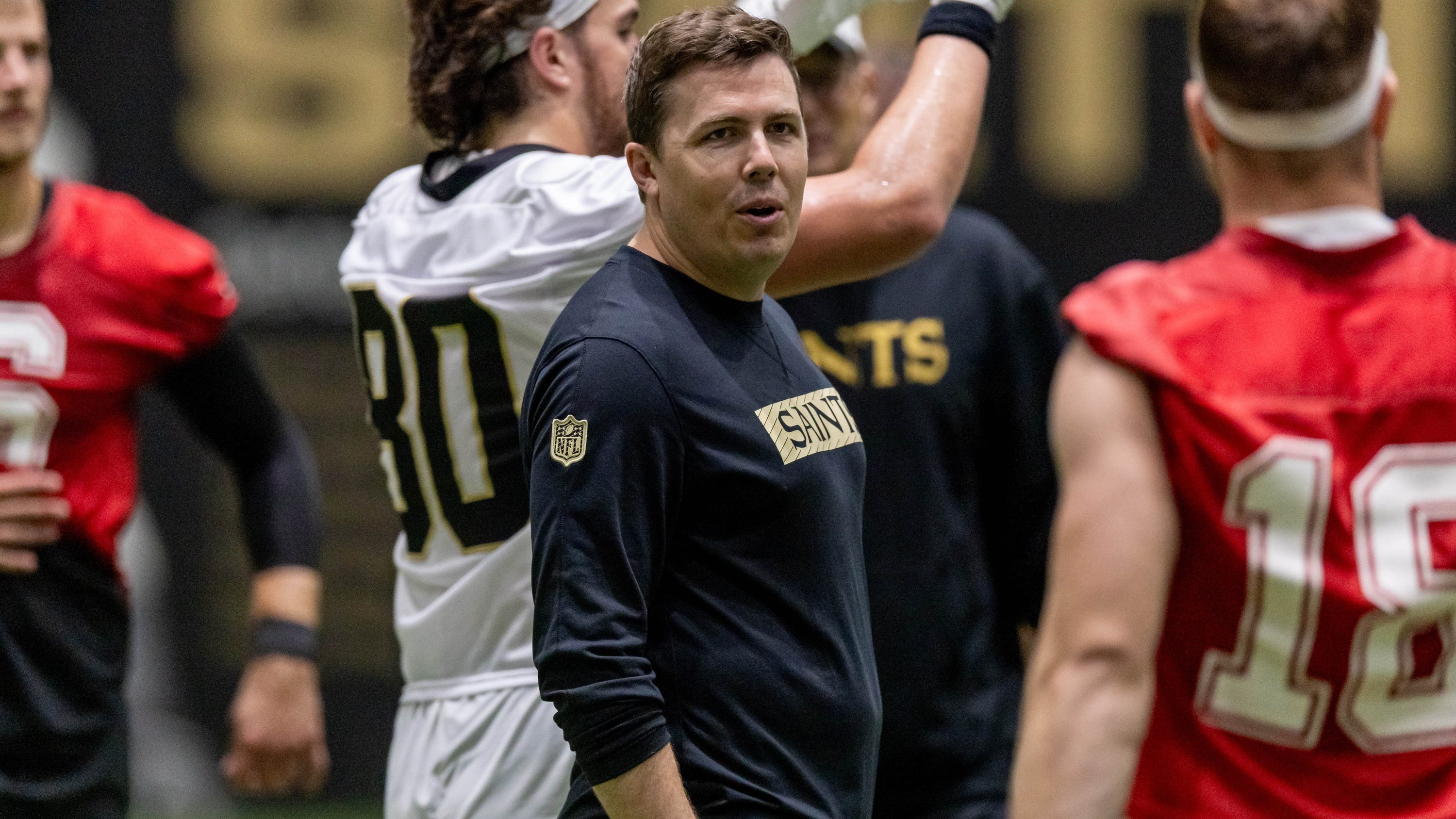 Saints head coach Kellen Moore replaces final minicamp practice with team outing