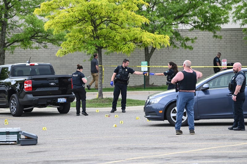 cene of a shooting
