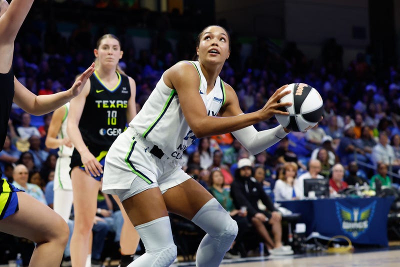 Minnesota Lynx forward Napheesa Collier (24) looks to score against the Dallas Wings during the second half at College Park Center.