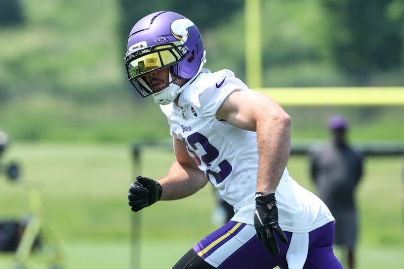 Minnesota Vikings safety Harrison Smith (22) practices during minicamp at the Minnesota Vikings Training Facility.