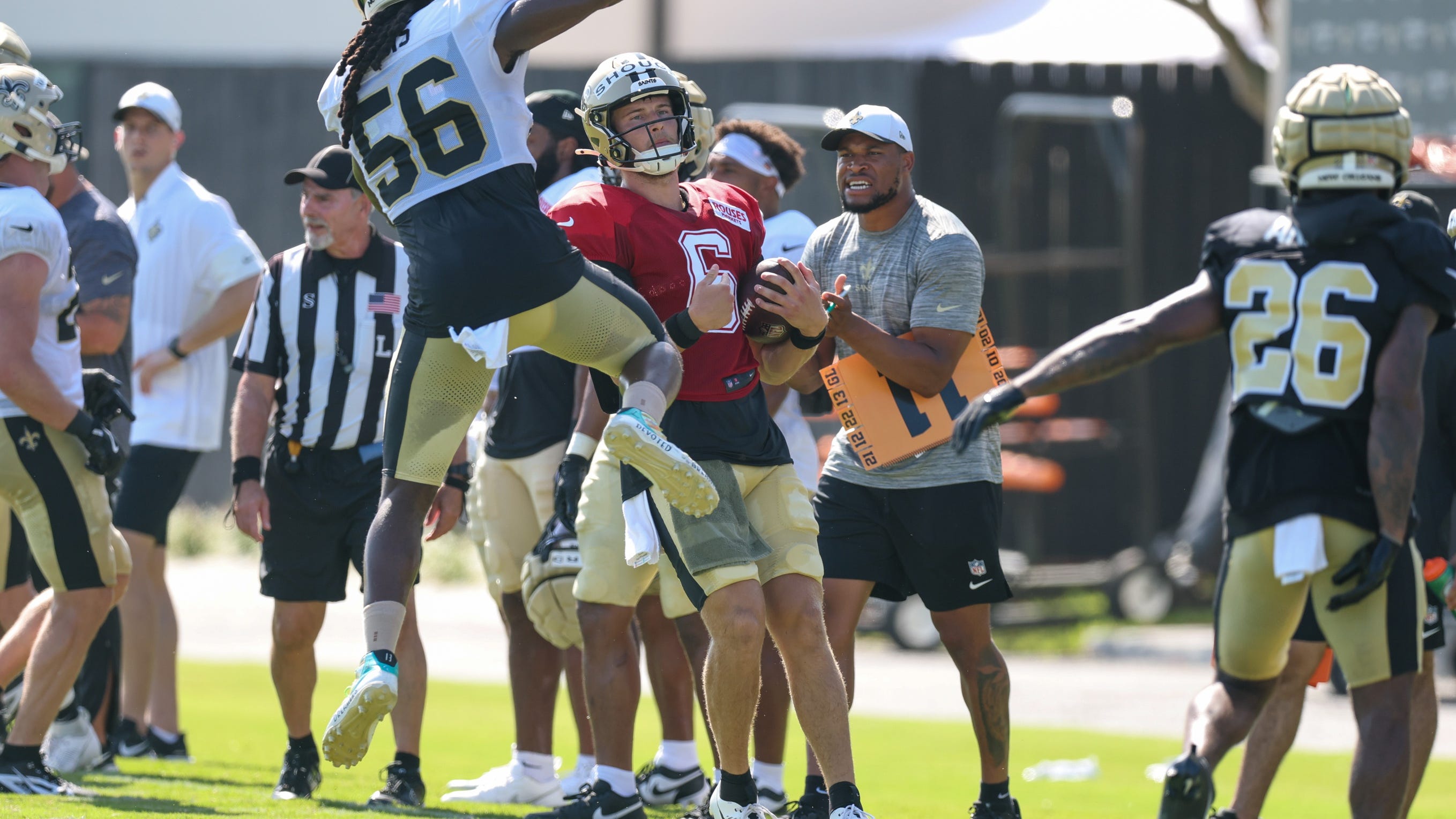 Saints camp Day 9 notes: QB rotation mixed up on situational day
