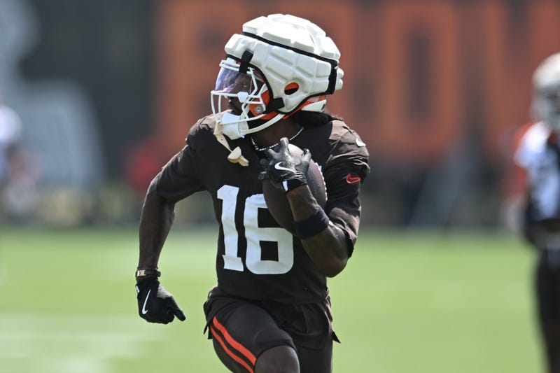 Diontae Johnson in Cleveland prctice