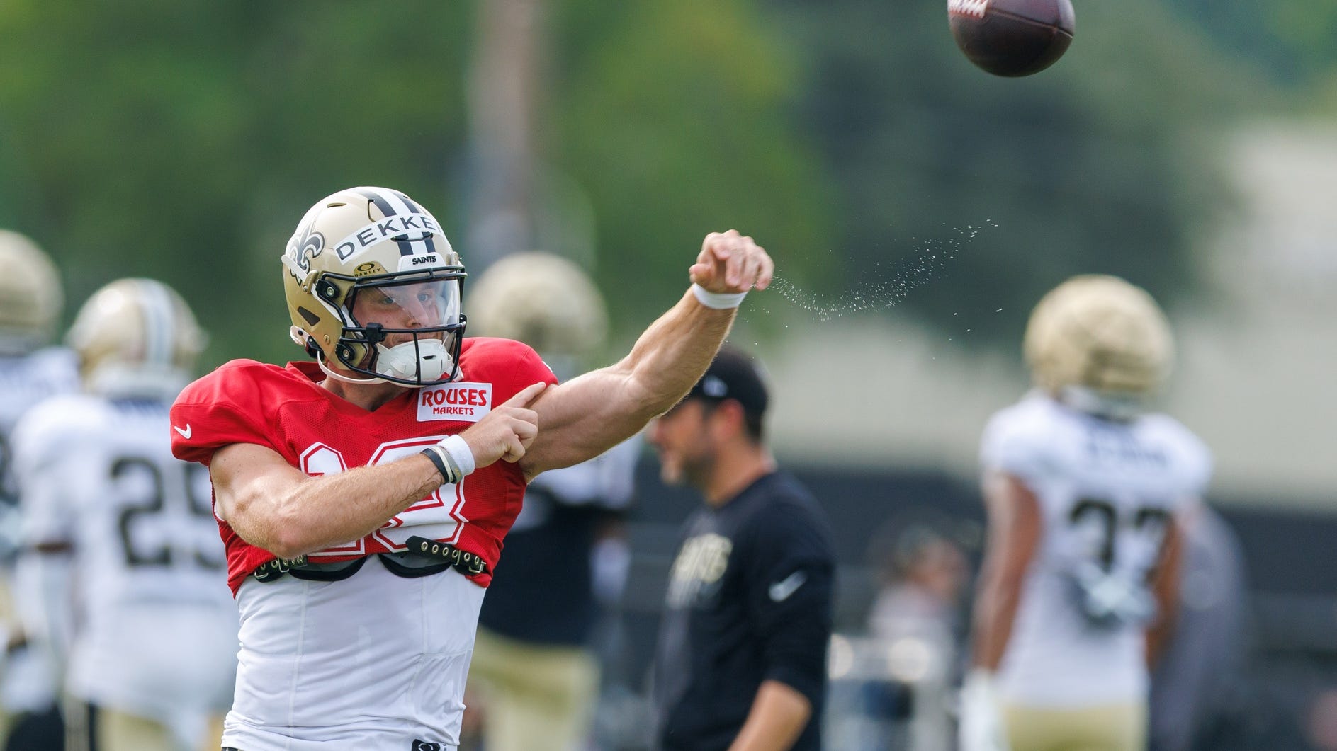 Saints waive QB Hunter Dekkers to sign third punter