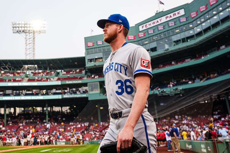 Bailey Falter with KC in Fenway Park