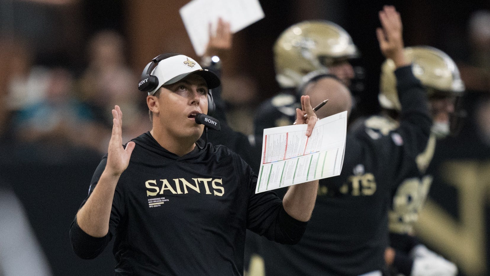 Everyone wants to know who the Saints starting QB is, including the Moore house