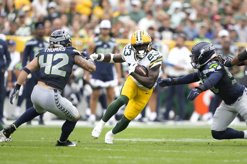 Israel Abanikanda running for Green Bay