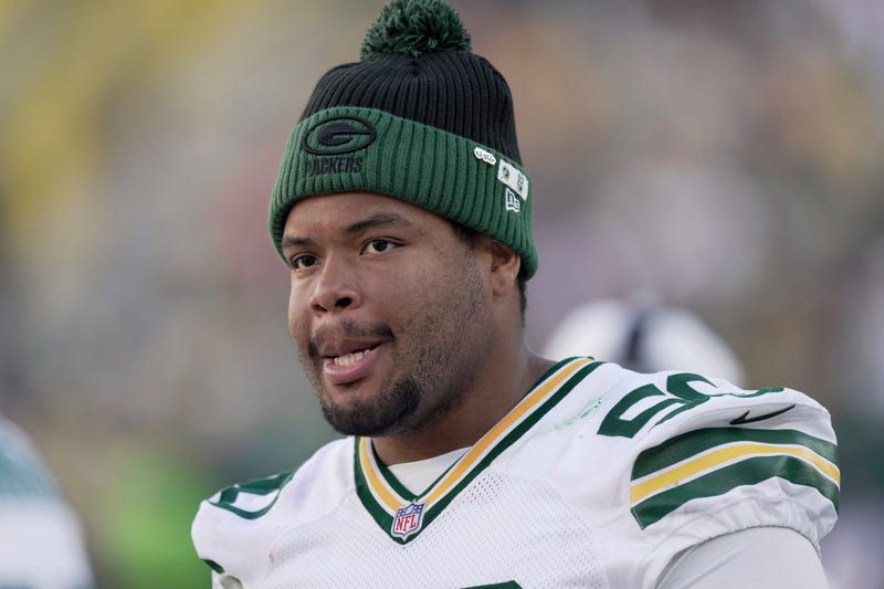 Green Bay Packers offensive tackle Zach Tom (50) is shown during the fourth quarter of their preseason game Saturday, August 23, 2025 at Lambeau Field in Green Bay, Wisconsin. The Green Bay Packers beat the Seattle Seahawks 20-7.
