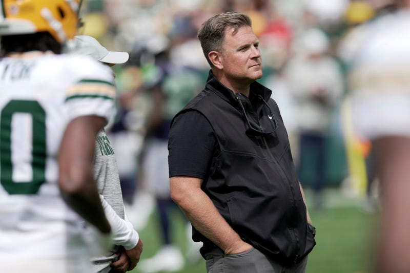 Green Bay Packers general manager Brian Gutekunst is shown before their preseason game against there Seattle Seahawks Saturday, August 23, 2025 at Lambeau Field in Green Bay, Wisconsin.