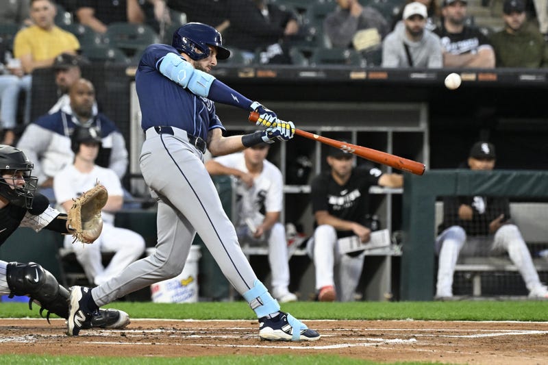 Brandon Lowe swinging