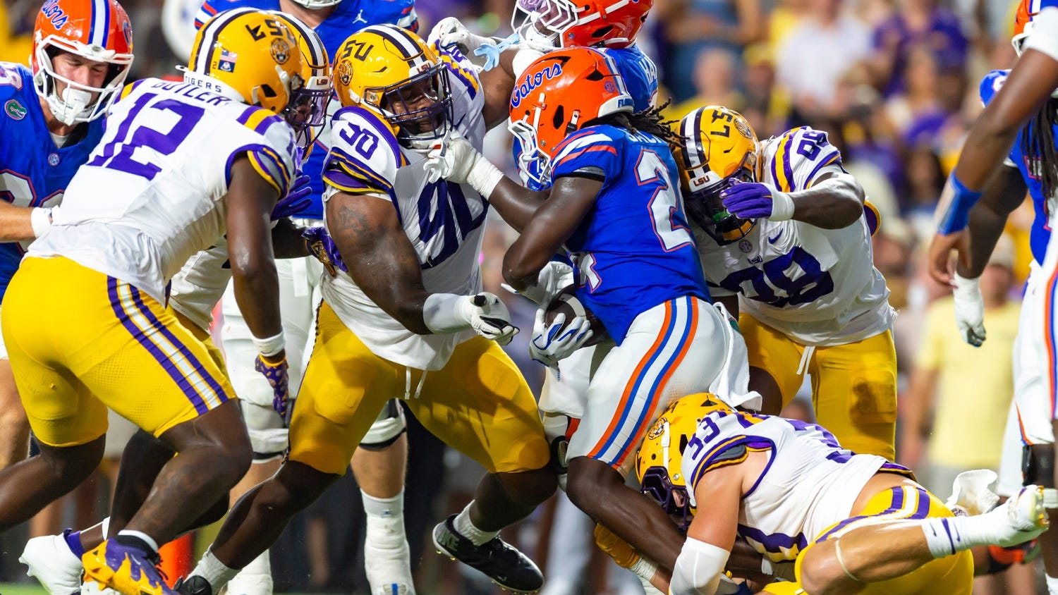 LSU defense dominates Florida with 5 interceptions in hard-fought win; here's what happened