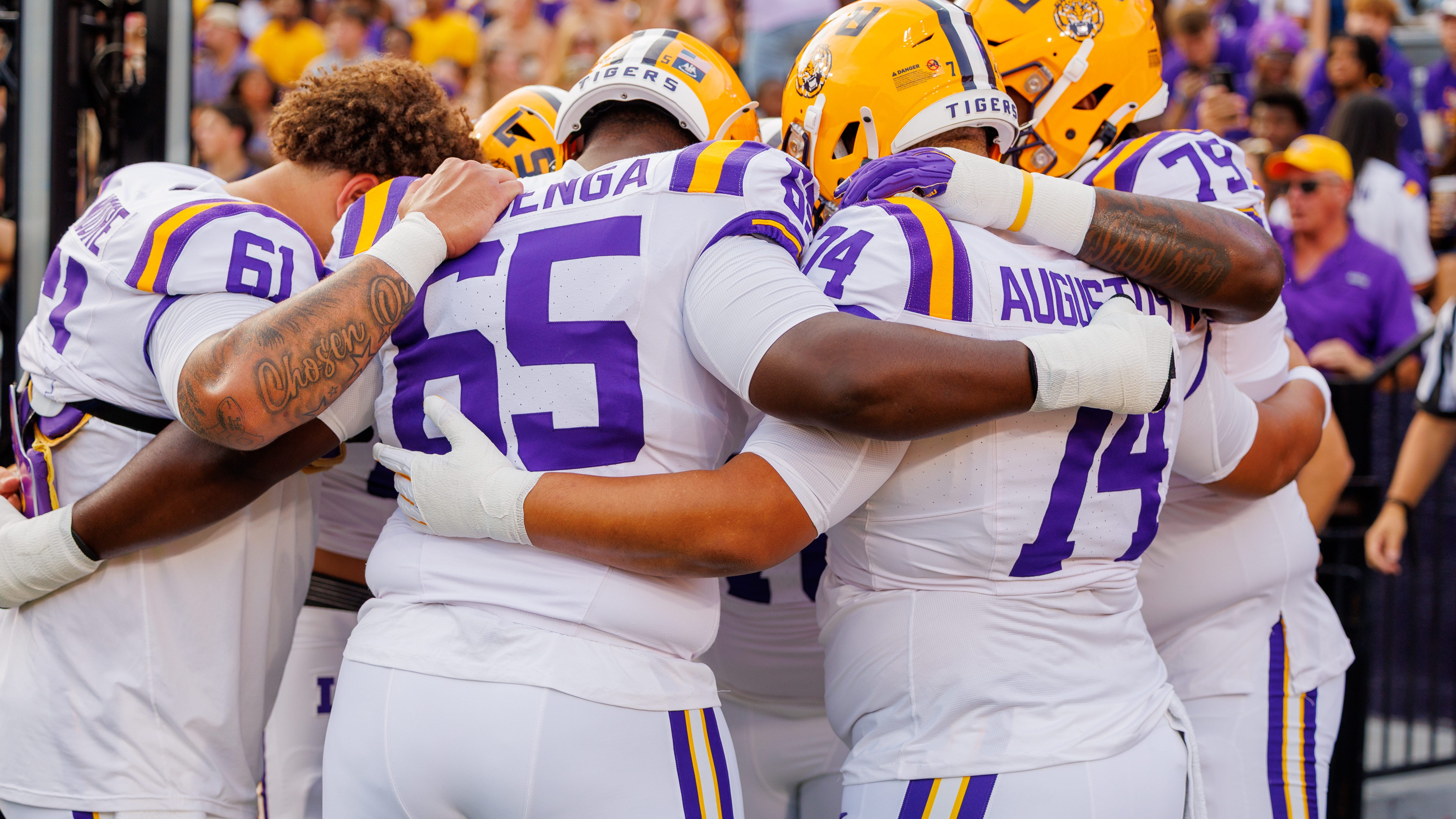 LSU’s offensive line understands the need to run the football