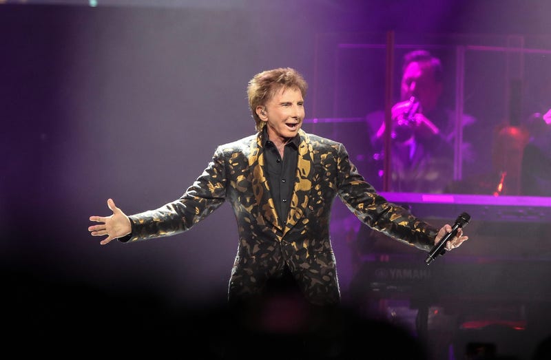 Singer Barry Manilow performs in Las Vegas