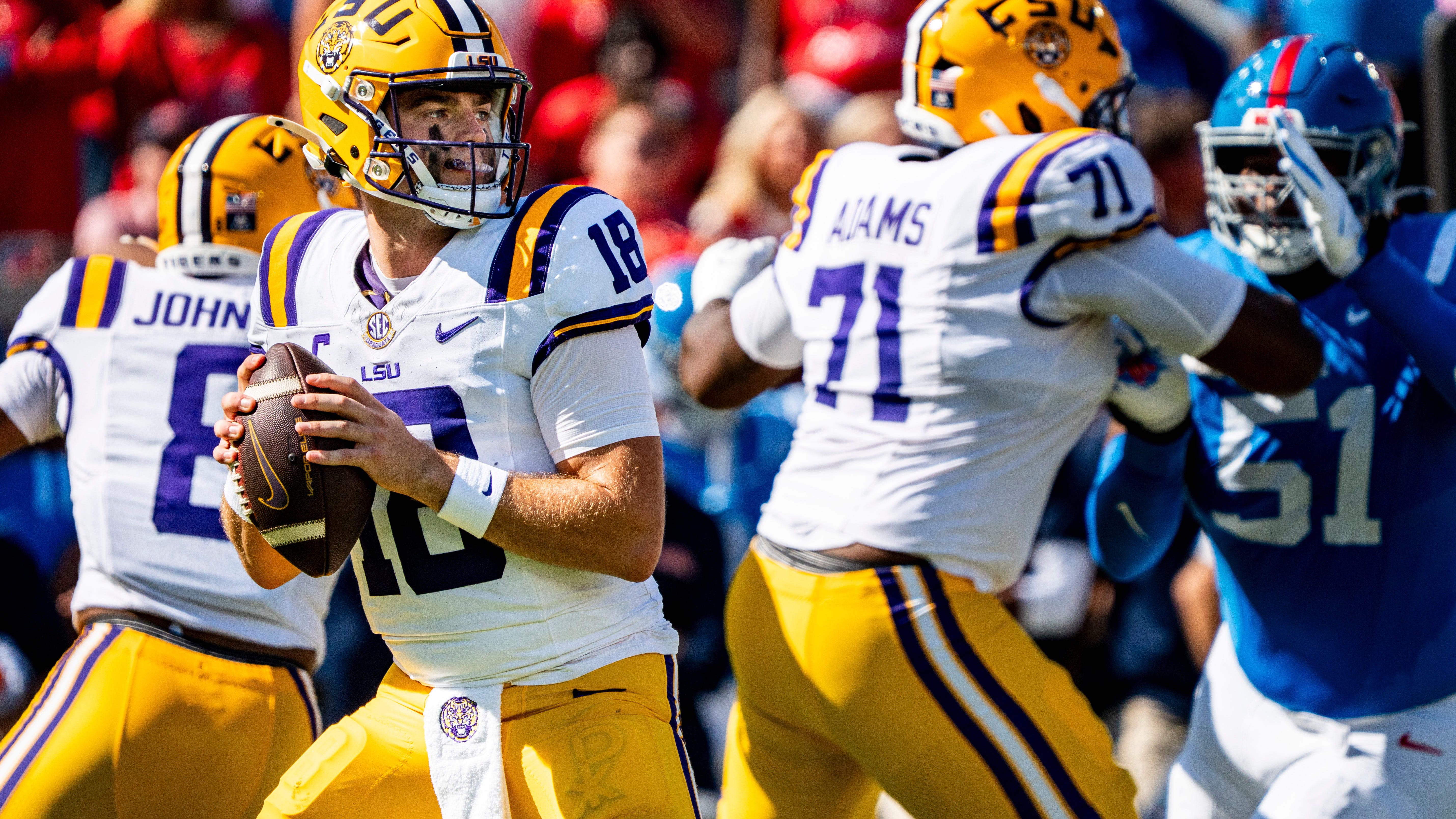 Two struggling offenses try to get on track as LSU hosts South Carolina