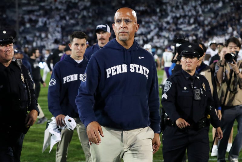 James Franklin on the field