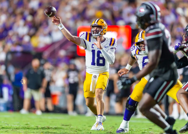 LSU quarterback Garrett Nussmeier