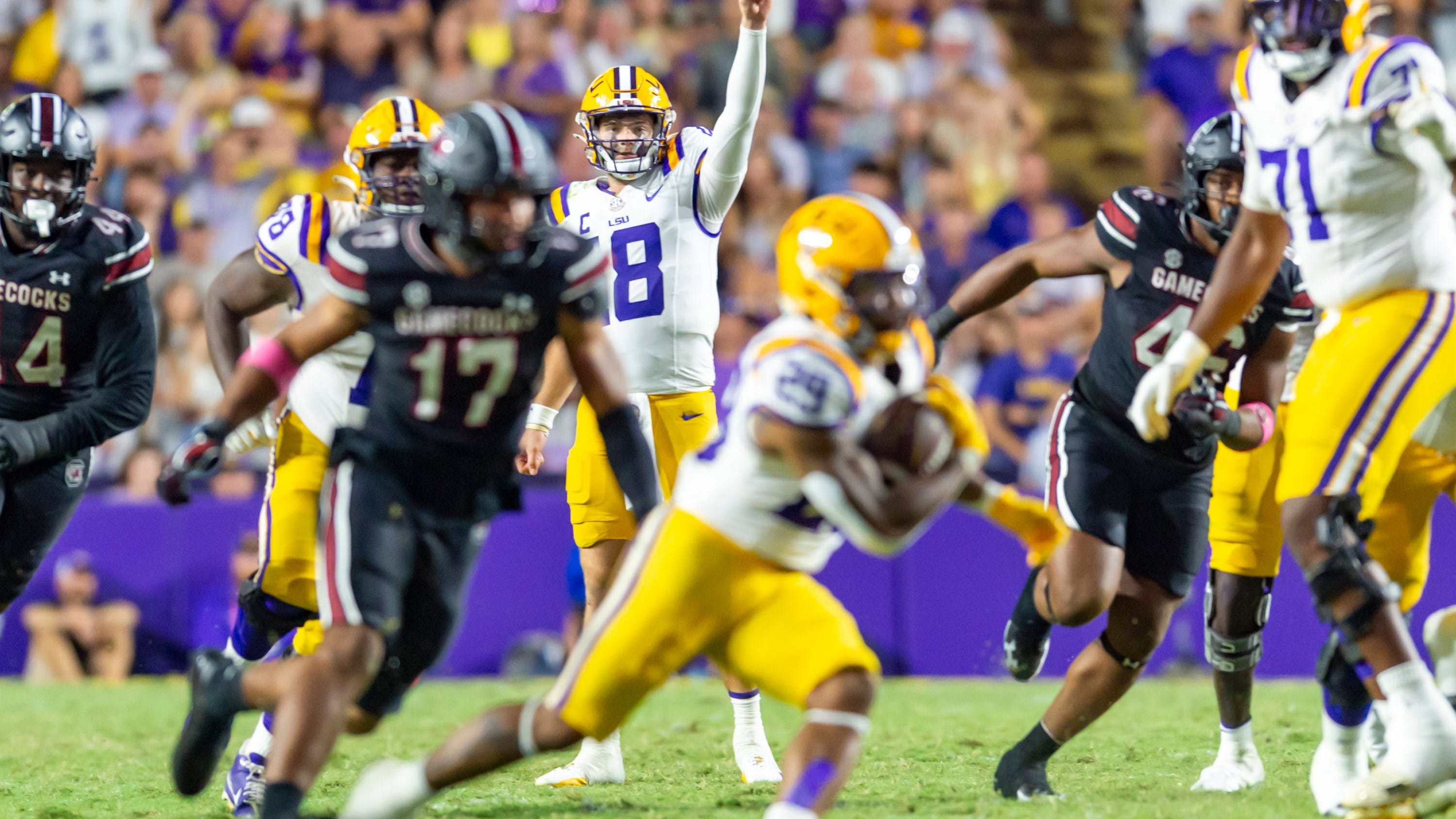 LSU avoids catastrophic loss to South Carolina with 20-10 victory over the Gamecocks