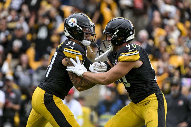 TJ Watt and Nick Herbig celebrating