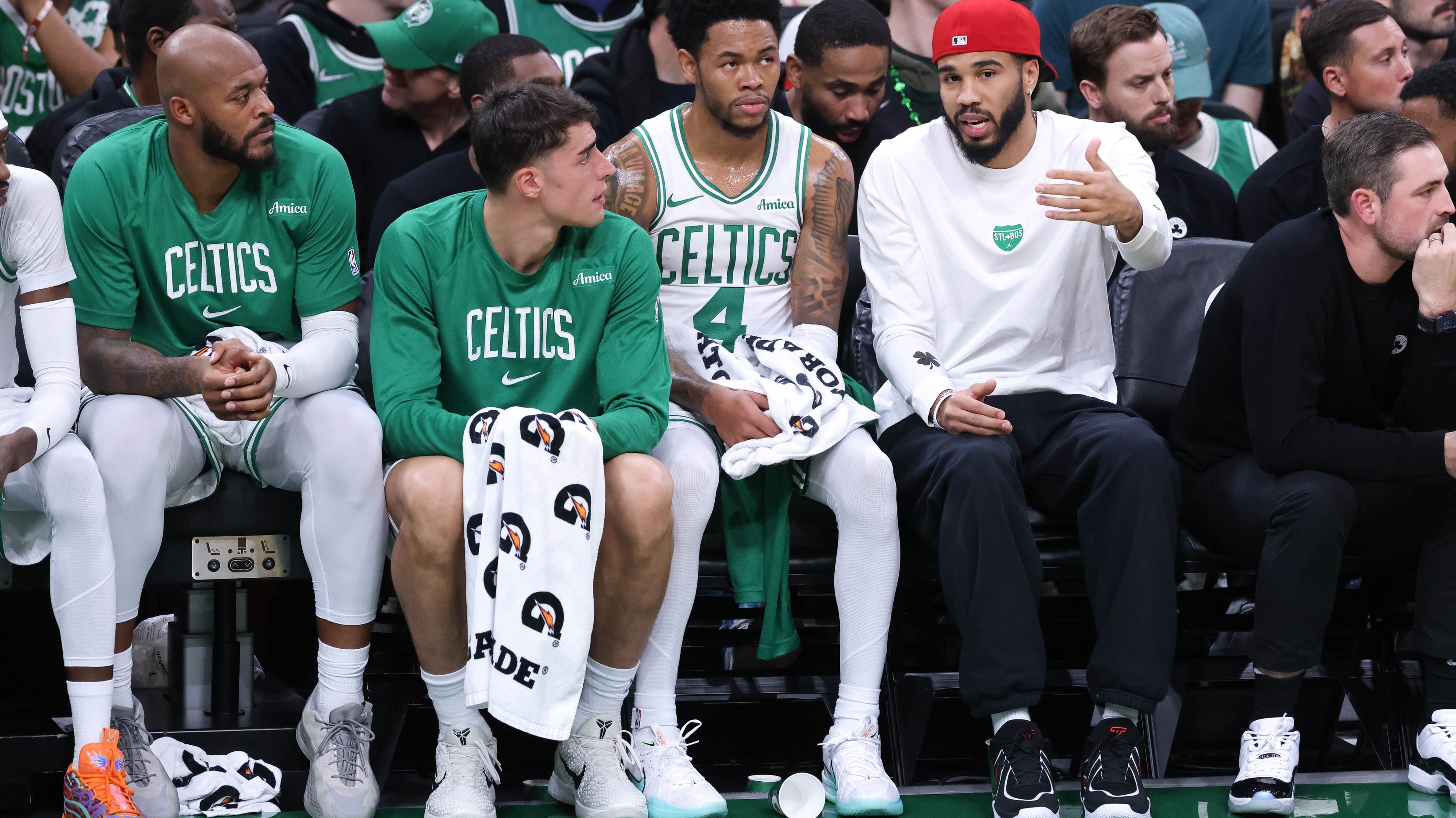 'Like an extra coach' How Jayson Tatum is making an impact despite injury
