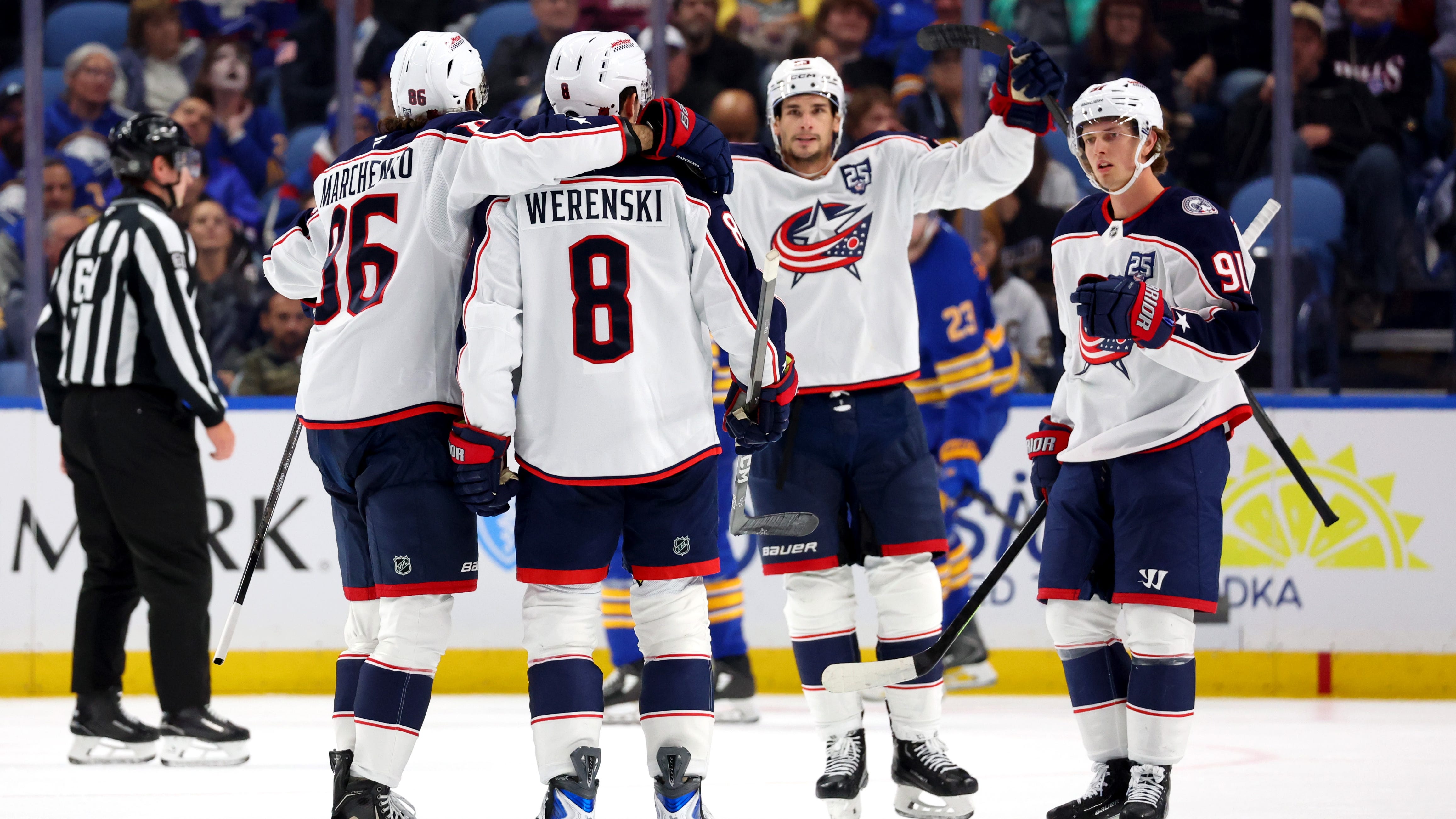 Sabres unable to hold onto third-period lead, fall in overtime to Blue Jackets