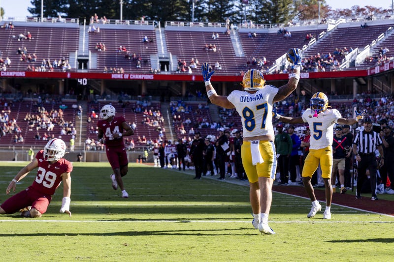 Jake Overman celebrates touchdown