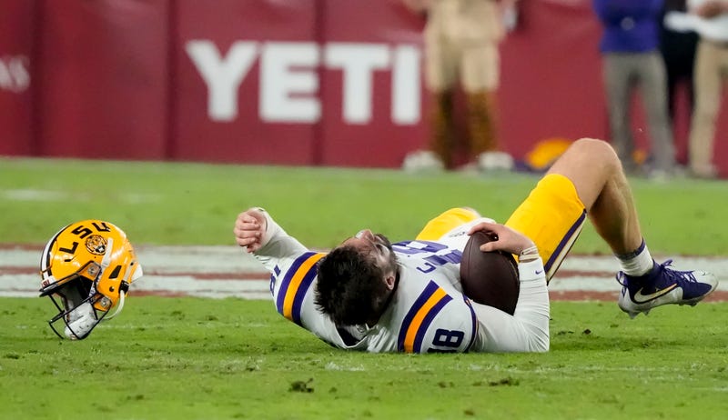LSU quarterback Garrett Nussmeier