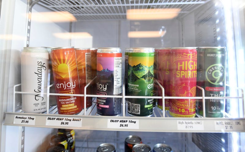 Consumable hemp products on display