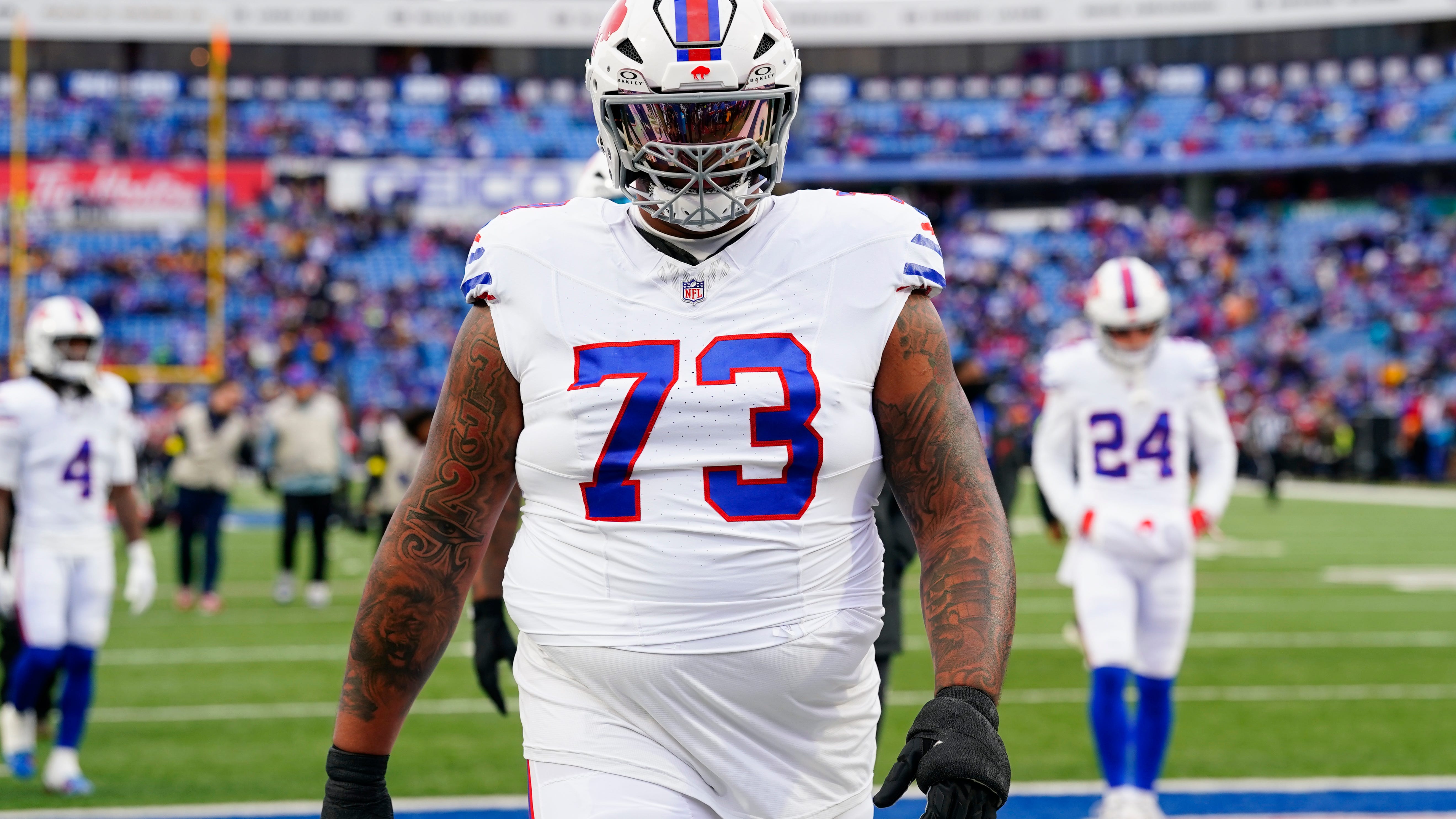 Bills tackle Dion Dawkins still in concussion protocol