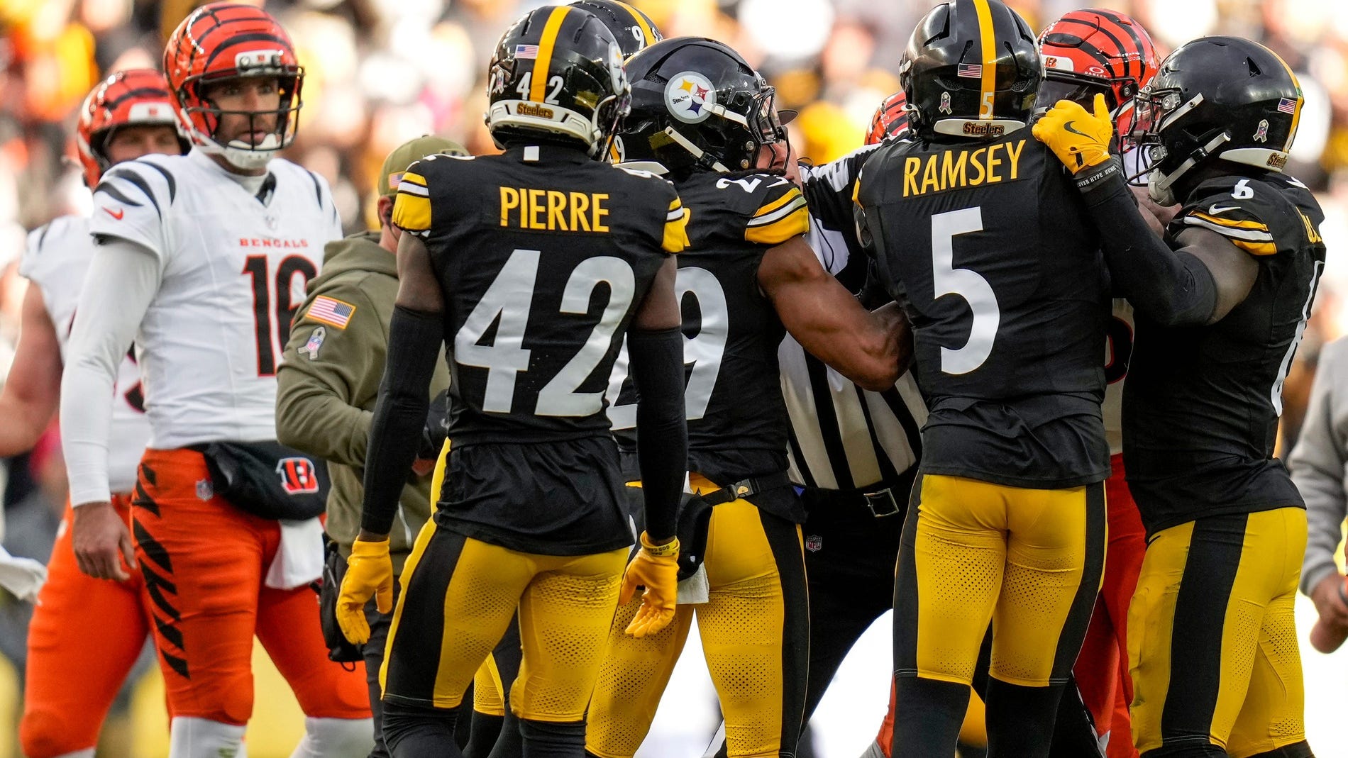 ‘Ja’Marr Chase spit on me’ Ramsey said that led to ejection