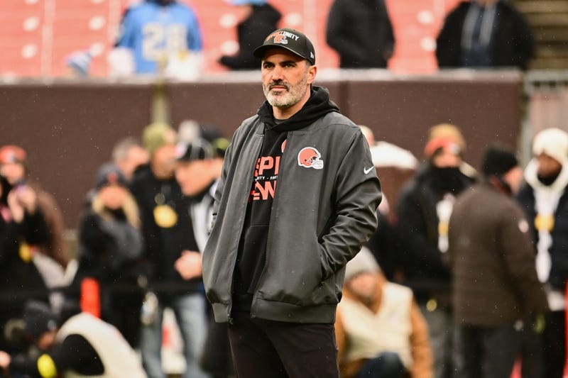 Cleveland Browns head coach Kevin Stefanski looks on before the game against the Tennessee Titans at Huntington Bank Field.